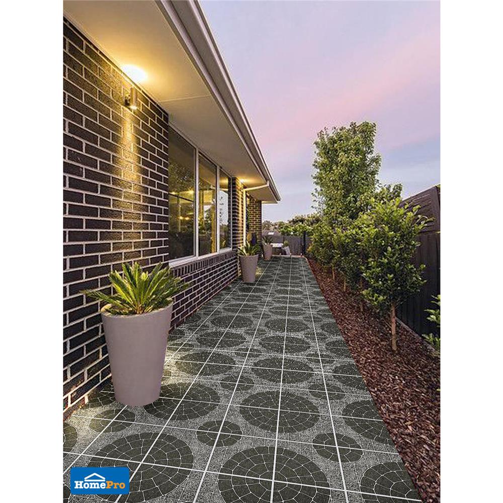 กระเบื้องพื้น 30x30 ซม. TARA แคสเทอรี่ร็อค ดำ PM 1 ตร.ม.