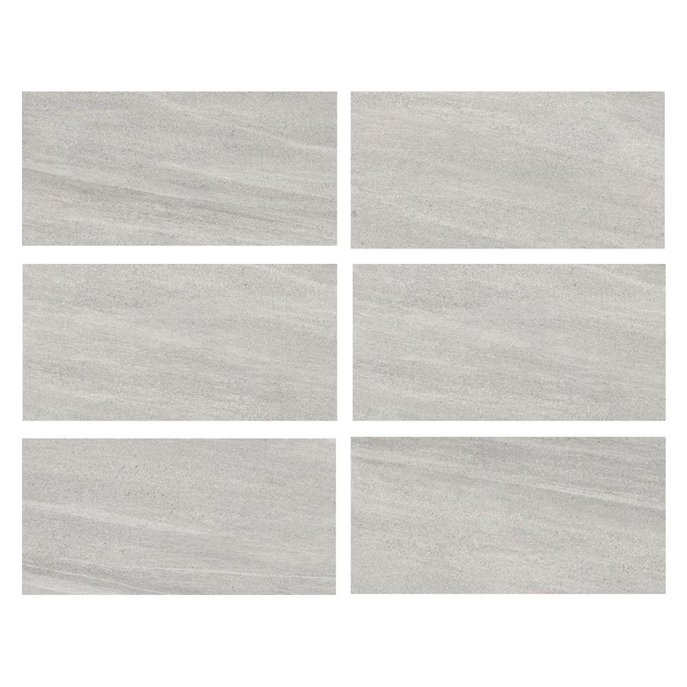 กระเบื้องพื้นพอร์ซเลน 30x60 ซม. CAMPANA บีทูมินัส บลองโค เทา PM 1.44M2