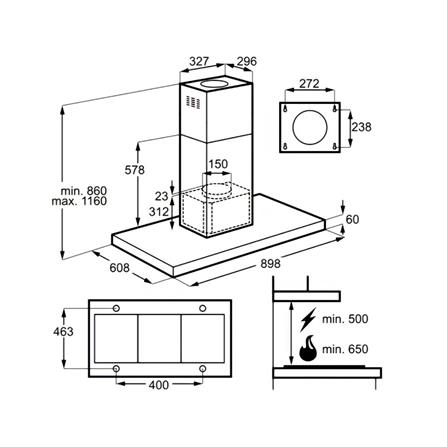เครื่องดูดควันกลางห้อง ELECTROLUX KFIB19X 90 ซม._3