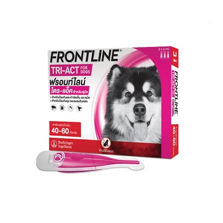 ยาหยอดกำจัดเห็บหมัดสุนัข น้ำหนัก 40-60 กก. FRONTLINE TRI-ACT ไซซ์ XL_0