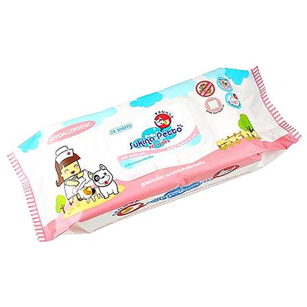 ผ้าเช็ดทำความสะอาดสัตว์เลี้ยง SUKINA PETTO HYPOALLERGENIC 70 แผ่น