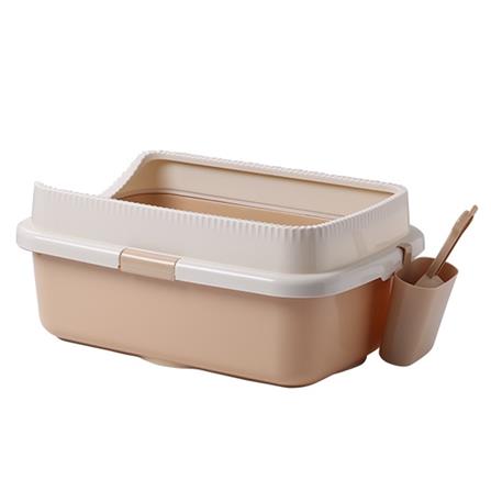 ห้องน้ำแมว KANIMAL 58X40X24 ซม. สีครีม_0