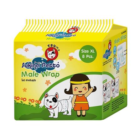 โอบิสุนัข SUKINA PETTO SIZE XL 8 ชิ้น_0