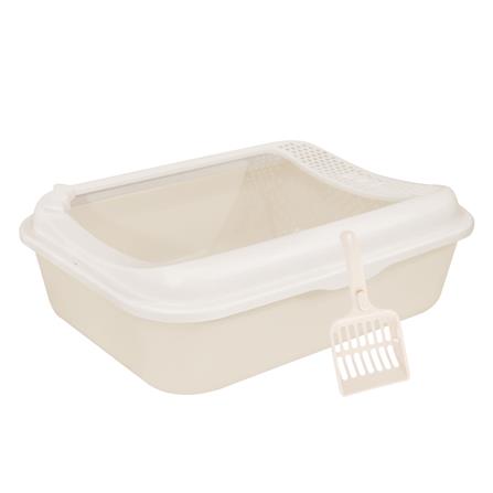 ห้องน้ำแมว KANIMAL 48.5X47.5X16 ซม. สีครีม_0