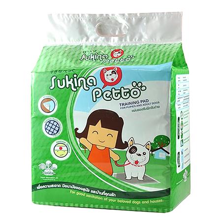 แผ่นรองฉี่สุนัขและแมว SUKINA PETTO 30X45 ซม. 100 แผ่น