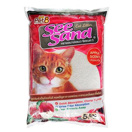ทรายแมว SEE SAND BENTONITE กลิ่นแอปเปิ้ล 5 ลิตร