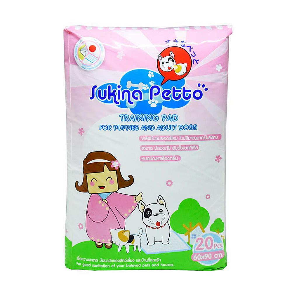 แผ่นรองฉี่สุนัขและแมว SUKINA PETTO 60X90 ซม. 20 แผ่น