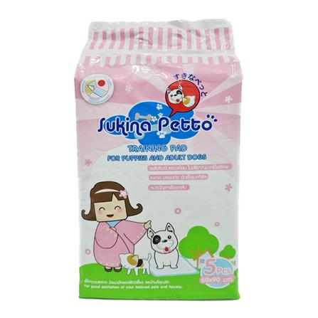 แผ่นรองฉี่สุนัขและแมว SUKINA PETTO SIZE L แพ็ก 5 ชิ้น_0