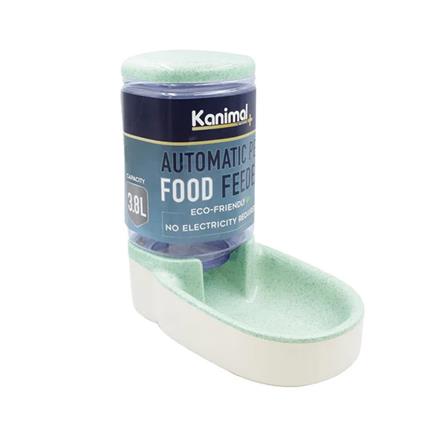 ที่ให้อาหารสัตว์เลี้ยง KANIMAL 3.8 ลิตร สีเขียว_0