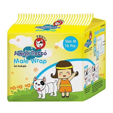 โอบิสุนัข SUKINA PETTO SIZE M 10 ชิ้น