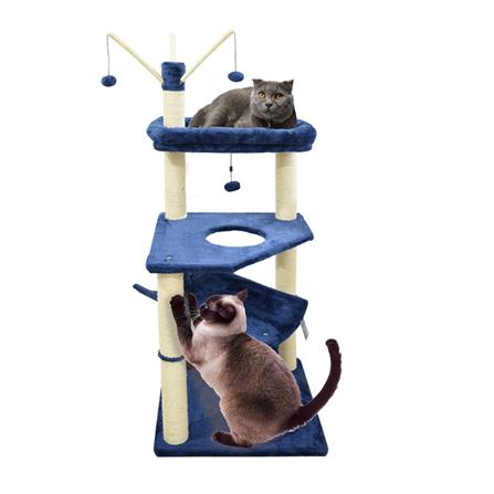 คอนโดแมว KANIMAL NAVY CAT TREE ไซซ์ XL สีน้ำเงิน/ครีม_0