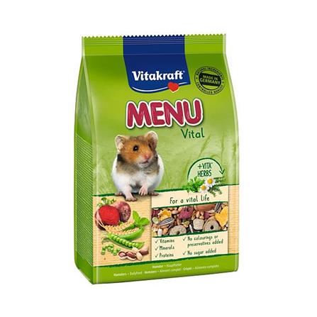 อาหารหนูแฮมสเตอร์ VITAKRAFT HAMSTER MENU AROMA 400 ก._0