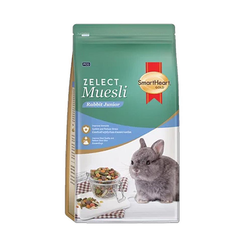 อาหารกระต่าย SMARTHEART GOLD RABBIT JUNIOR ZELECT MUESLI 500 ก.
