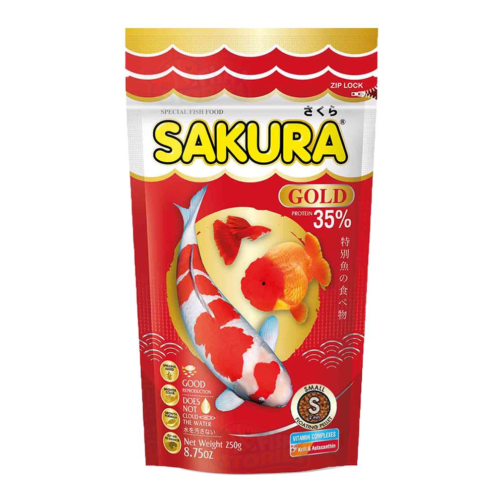 อาหารปลา SAKURA GOLD S 250 ก.