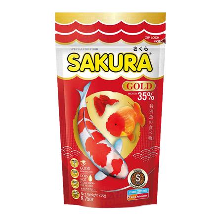 อาหารปลา SAKURA GOLD S 250 ก._0