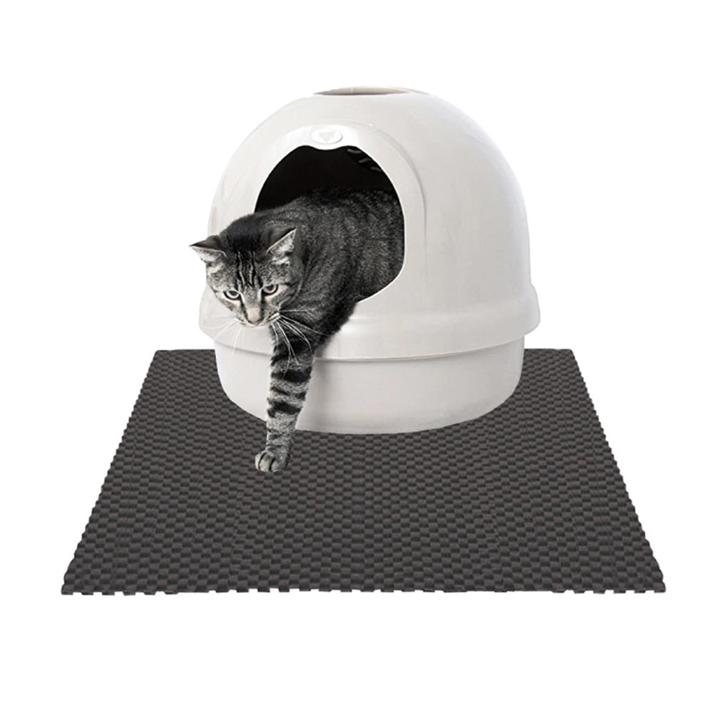 แผ่นดักทรายแมว KANIMAL MAT ไซซ์ M สีชาร์โคล