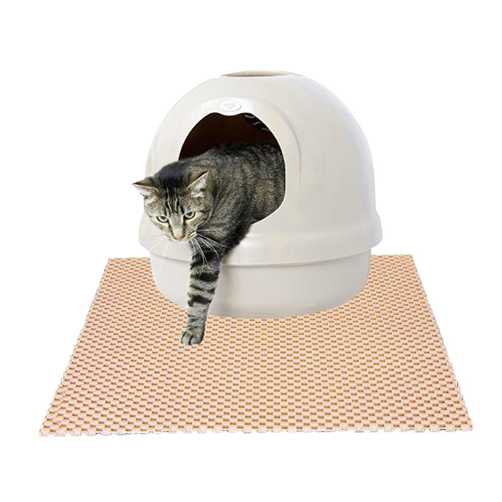 แผ่นดักทรายแมว KANIMAL MAT ไซซ์ M สีเบจ