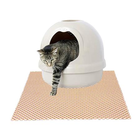 แผ่นดักทรายแมว KANIMAL MAT ไซซ์ M สีเบจ_0