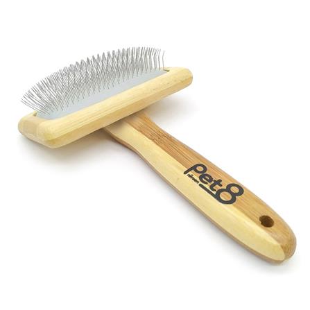 หวีแปรงขนสัตว์เลี้ยง PET 8 BAMBOO SLICKER BRUSH ไซซ์ M_0