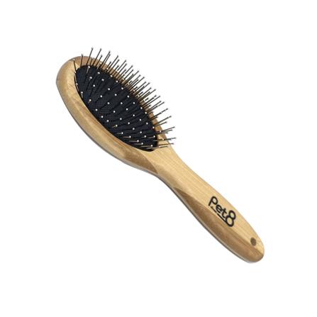 หวีแปรงขนสัตว์เลี้ยง PET 8 BAMBOO PET PIN BRUSH ไซซ์ S