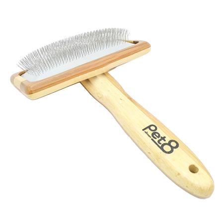 หวีแปรงขนสัตว์เลี้ยง PET 8 BAMBOO SLICKER BRUSH ไซซ์ L