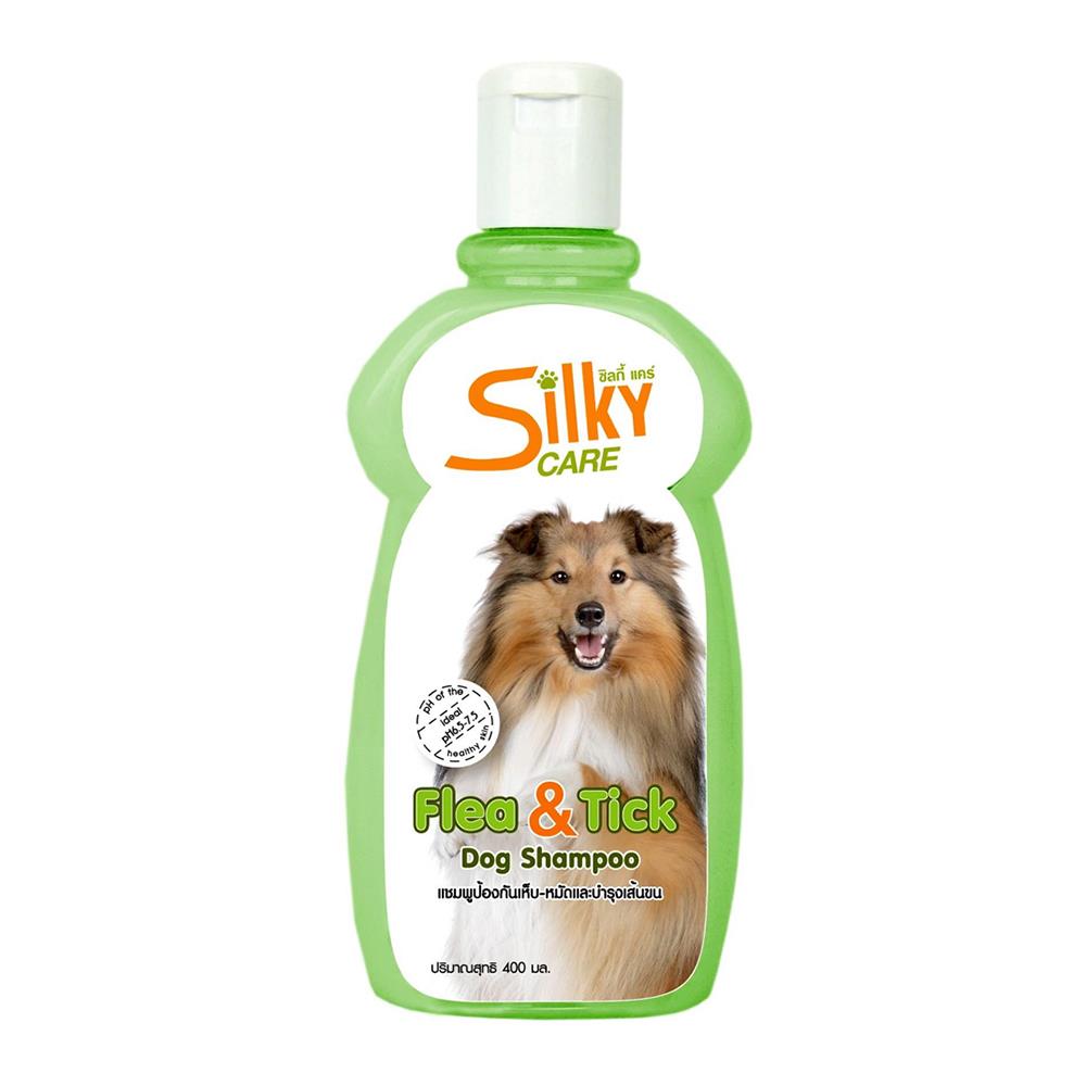 แชมพูสุนัข SILKY CARE FLEAS AND TICKS 400 มล.