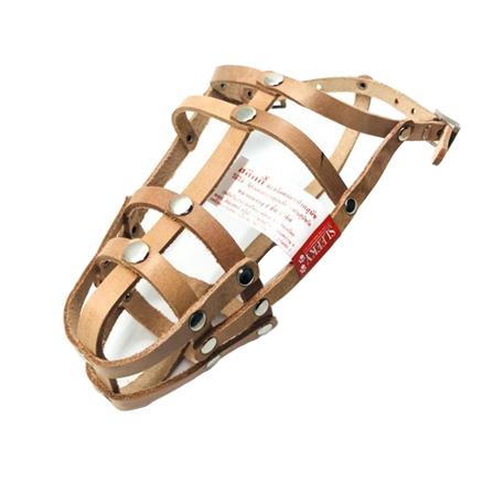 ตะกร้อหนังครอบปากสุนัข SLEEKY เบอร์ 2 สีน้ำตาล