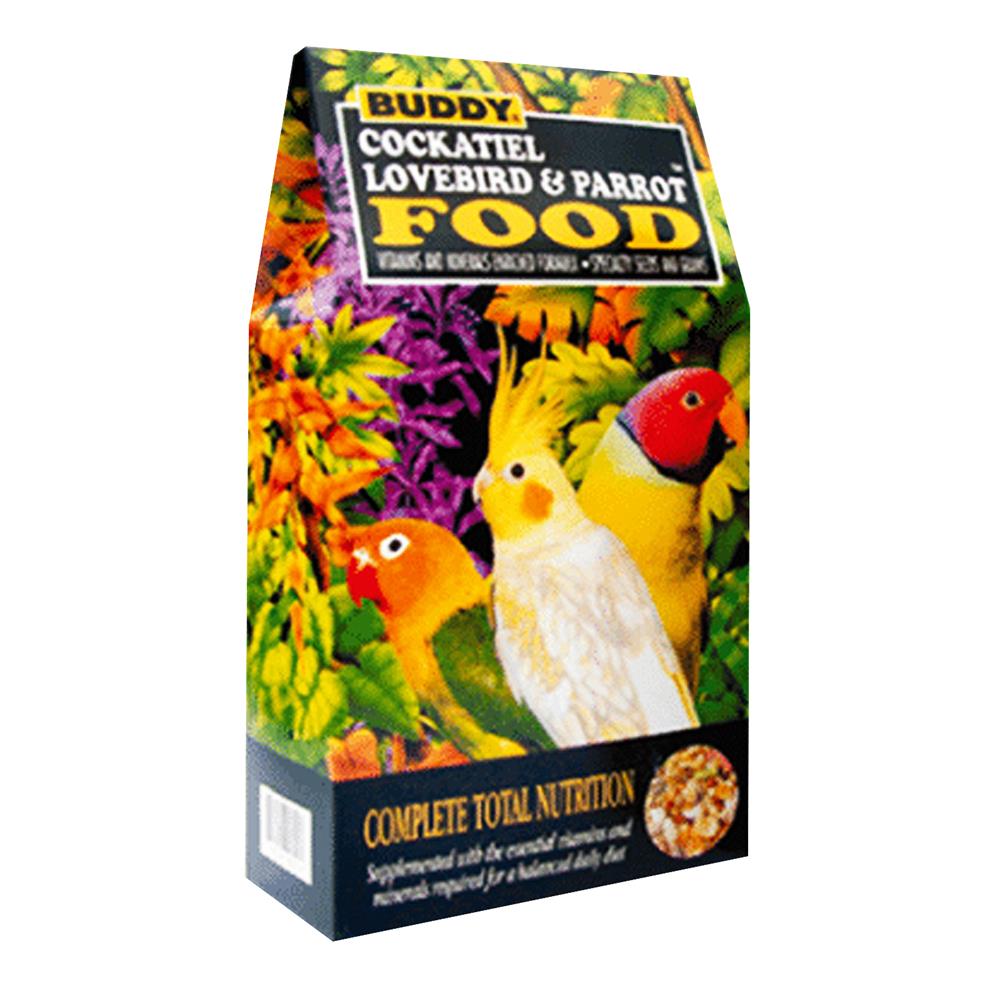 อาหารนก BUDDY COCKATIEL, PARROT AND LOVE BIRD FOOD 680 ก.