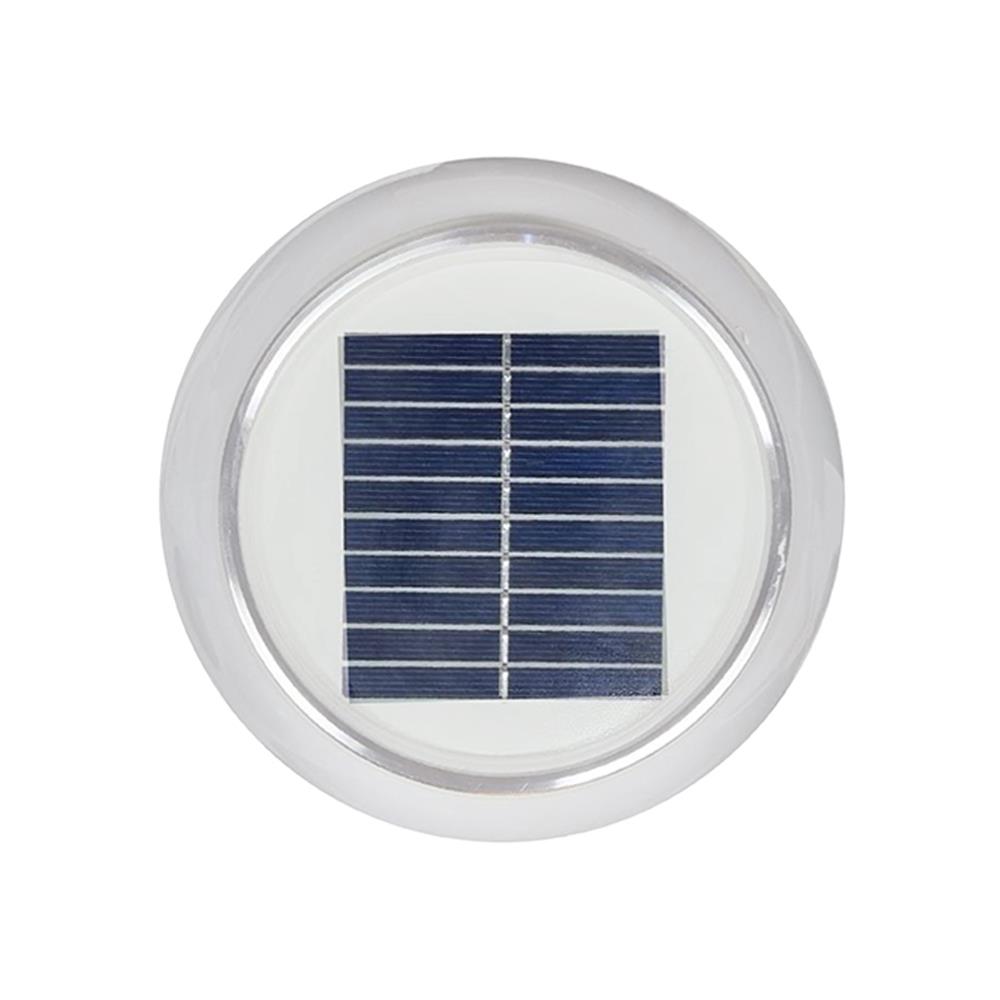ไฟหัวเสา SOLAR HI-TEK HFSPR0250O 3 วัตต์ เดย์ไลท์/วอร์มไวท์ 10 นิ้ว สีขาว
