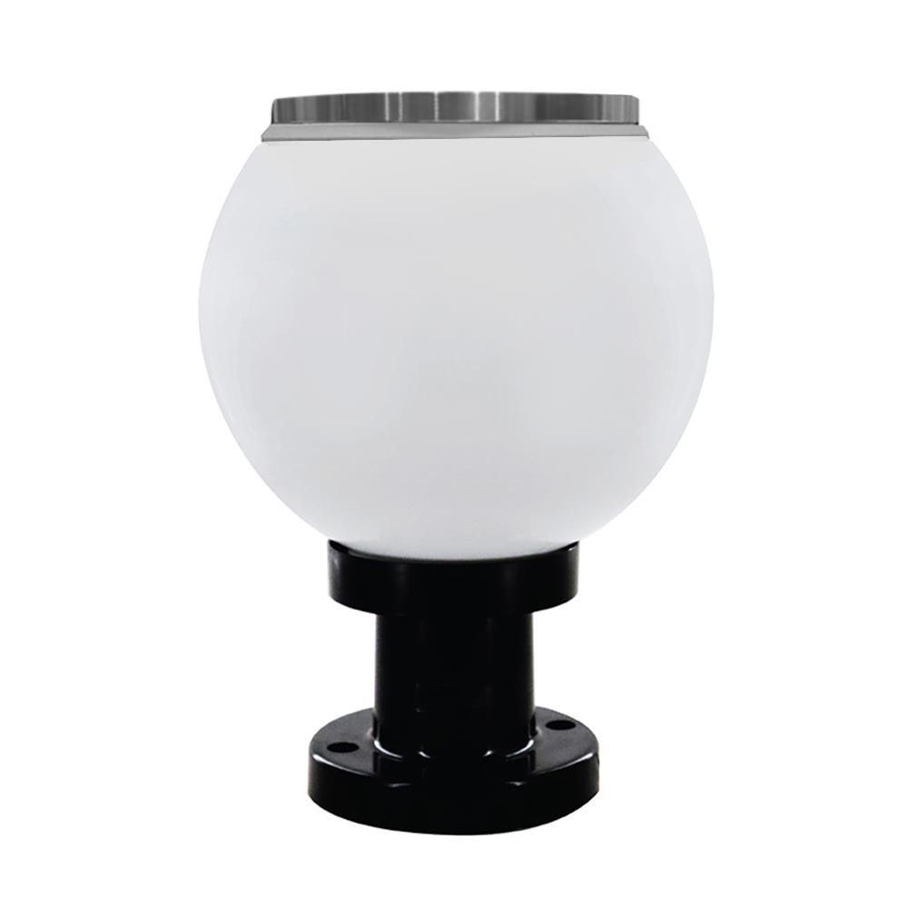 ไฟหัวเสา SOLAR HI-TEK HFSPR0250O 3 วัตต์ เดย์ไลท์/วอร์มไวท์ 8 นิ้ว สีขาว