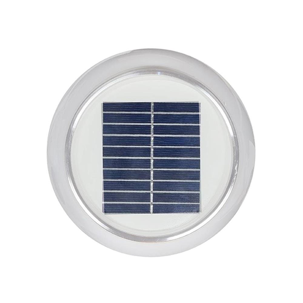 ไฟหัวเสา SOLAR HI-TEK HFSPR0250O 3 วัตต์ เดย์ไลท์/วอร์มไวท์ 8 นิ้ว สีขาว