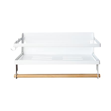 ชั้นวางของแม่เหล็กติดตู้เย็น KECH 31X11.3X16.7 ซม. ไซซ์ S สีขาว_1