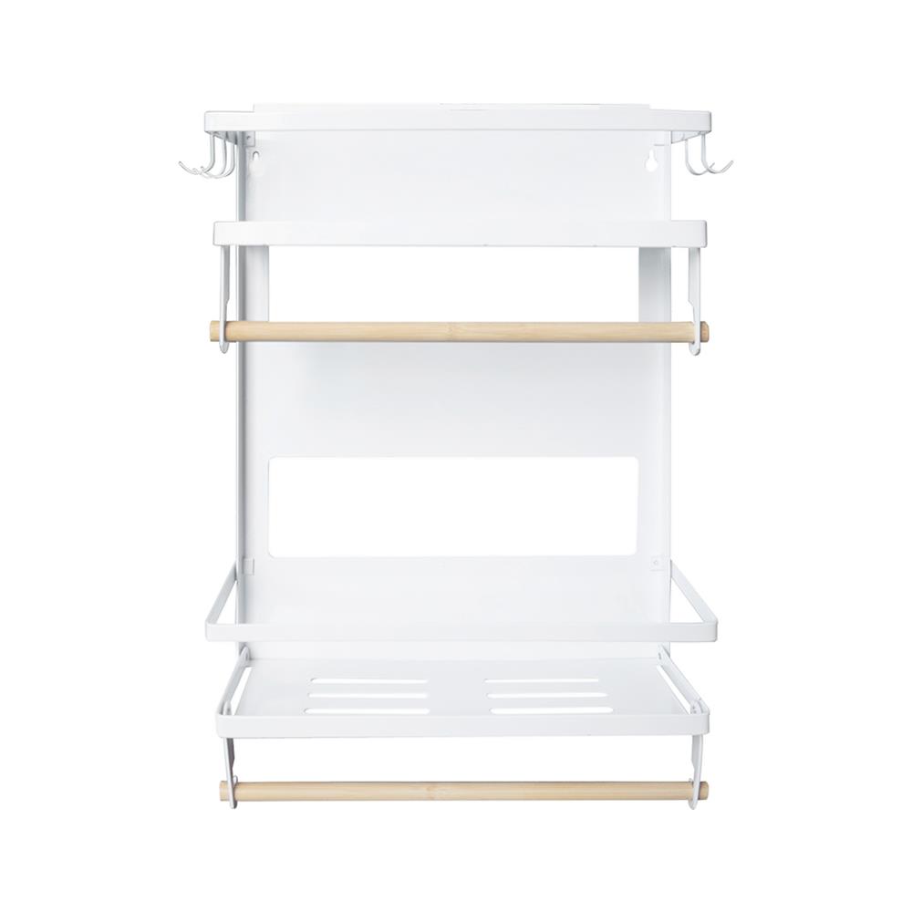 ชั้นวางของแม่เหล็กติดตู้เย็น KECH 31x11.3x47.5 ซม. SIZE L สีขาว