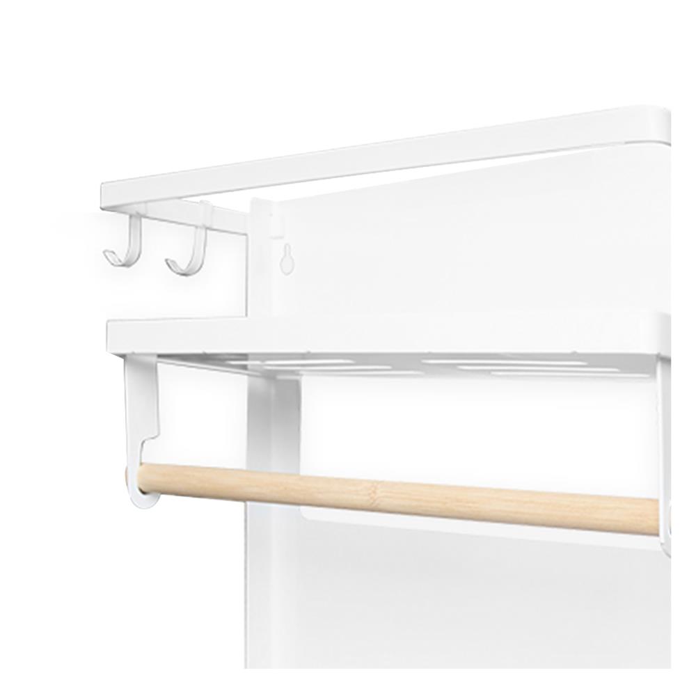 ชั้นวางของแม่เหล็กติดตู้เย็น KECH 31x11.3x47.5 ซม. SIZE L สีขาว