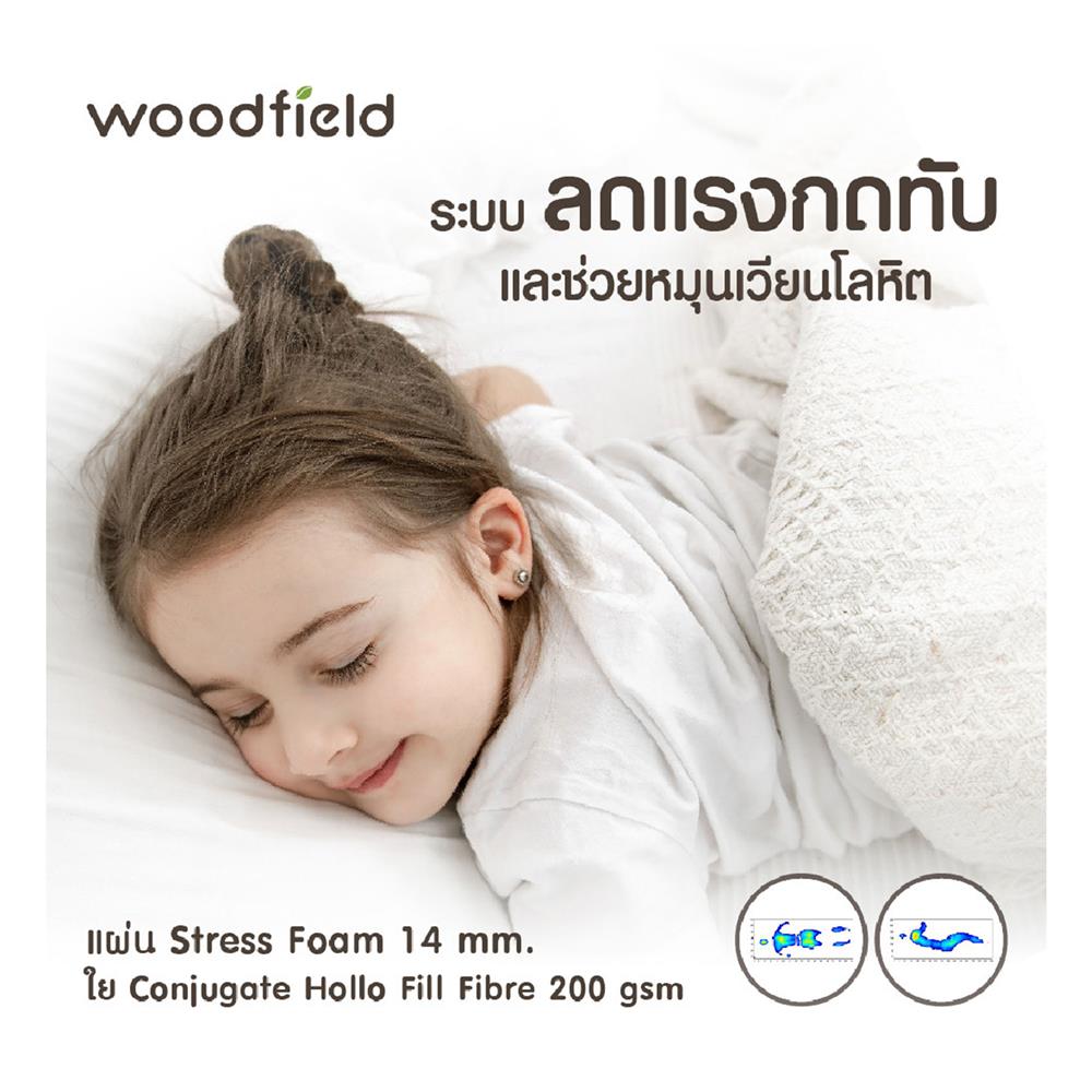 ที่นอน 3.5 ฟุต WOODFIELD W-NATURE III (พร้อมหมอนหนุน 1 ชิ้น)