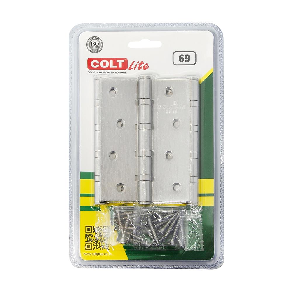 บานพับ 4X3 นิ้ว X 2 มม. COLT LITE 69 สีสเตนเลส (แพ็ก 3 ชิ้น) 1 แถม 1