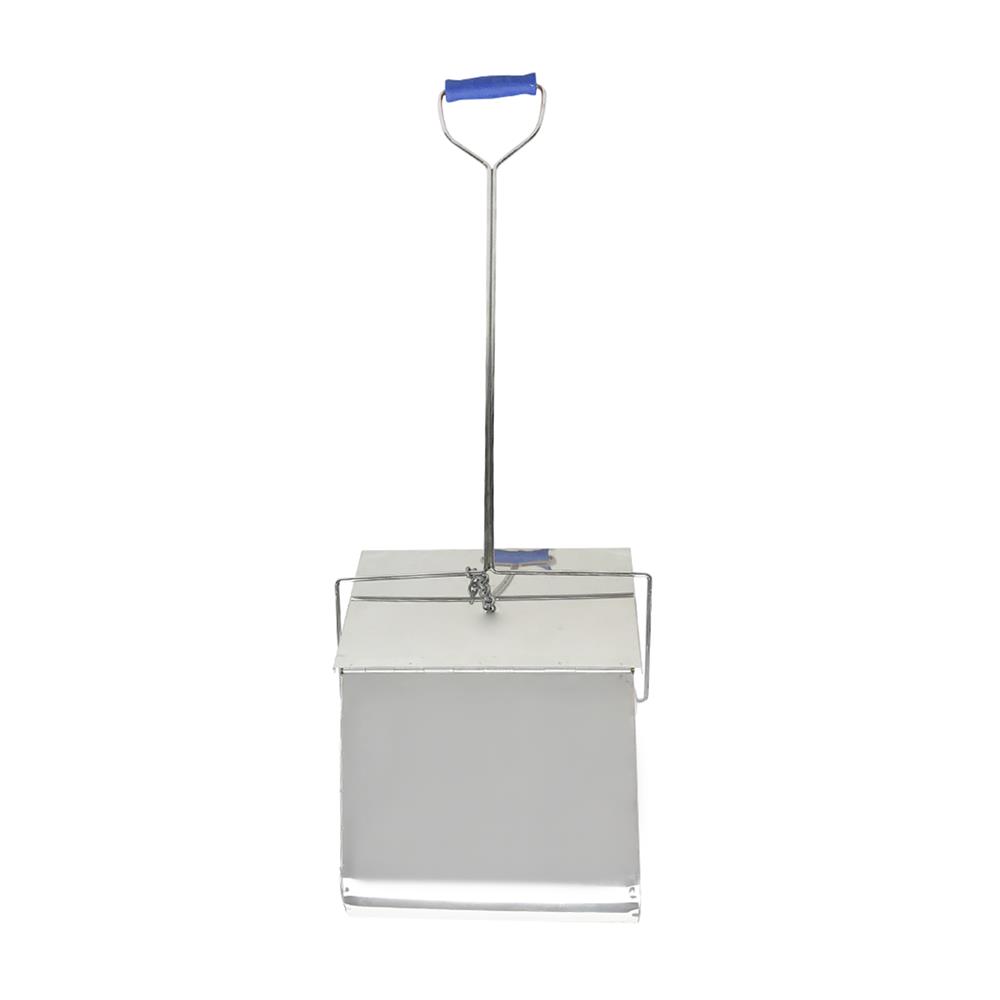 ที่โกยผงสเตนเลสพร้อมฝาเปิด-ปิด ด้ามยาว ACCO 9.5 นิ้ว สีเงิน