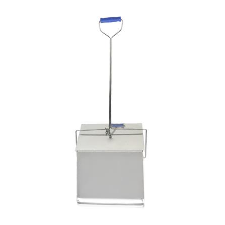 ที่โกยผงสเตนเลสพร้อมฝาเปิด-ปิด ด้ามยาว ACCO 9.5 นิ้ว สีเงิน_1