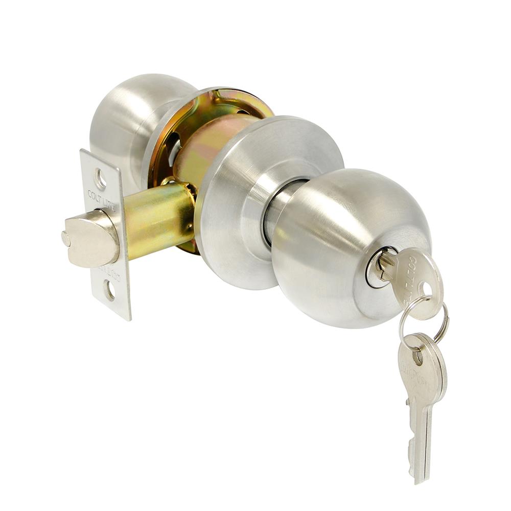 ลูกบิดทั่วไป หัวกลม COLT LITE K587 65 มม. สีสเตนเลส