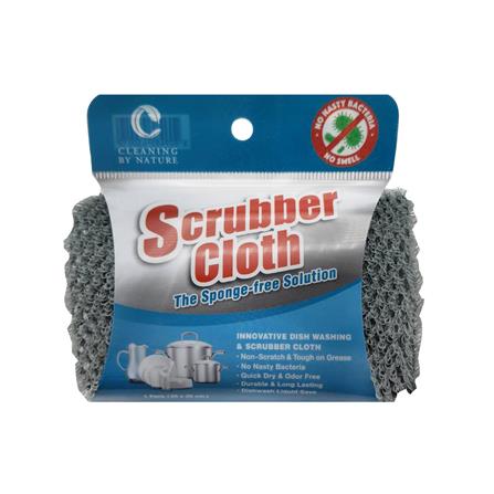 ผ้าล้างจาน CLEANING BY NATURE SCRUBBER CLOTH 25x25 ซม. สีเทาเข้ม_0