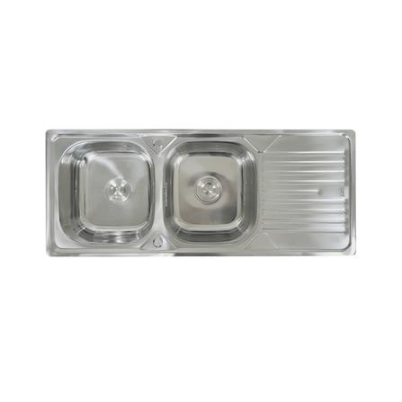 ซิงค์ฝัง 2 หลุม 1 ที่พัก TECNOSTAR TNS 1201 สีเงิน