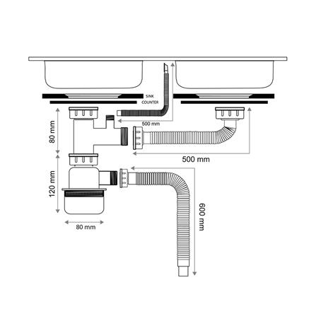 ชุดสะดือ PARNO AP-MDR008 3.5 นิ้ว 2 หัว สเตนเลส_6