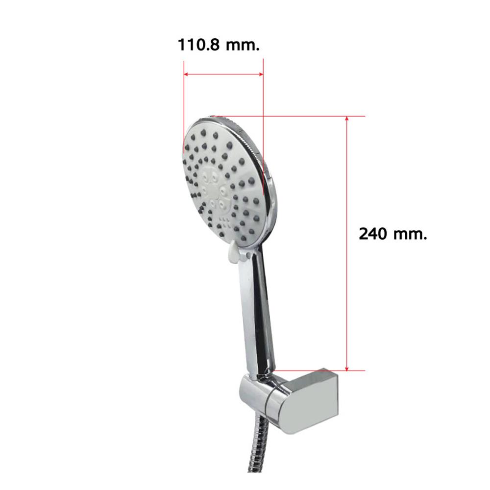 ชุดฝักบัวสายอ่อน 4 ระบบ LUZERN HS-9168 สีโครม