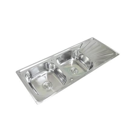 ซิงค์ฝัง 2 หลุม 1 ที่พัก TECNOSTAR TNS 1202 สีเงิน_1