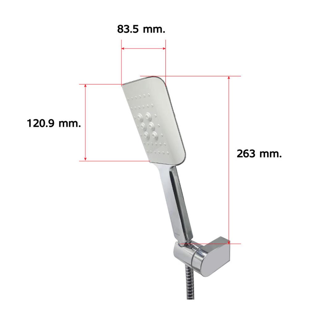 ชุดฝักบัวสายอ่อน 1 ระบบ LUZERN HS-4014 สีโครม