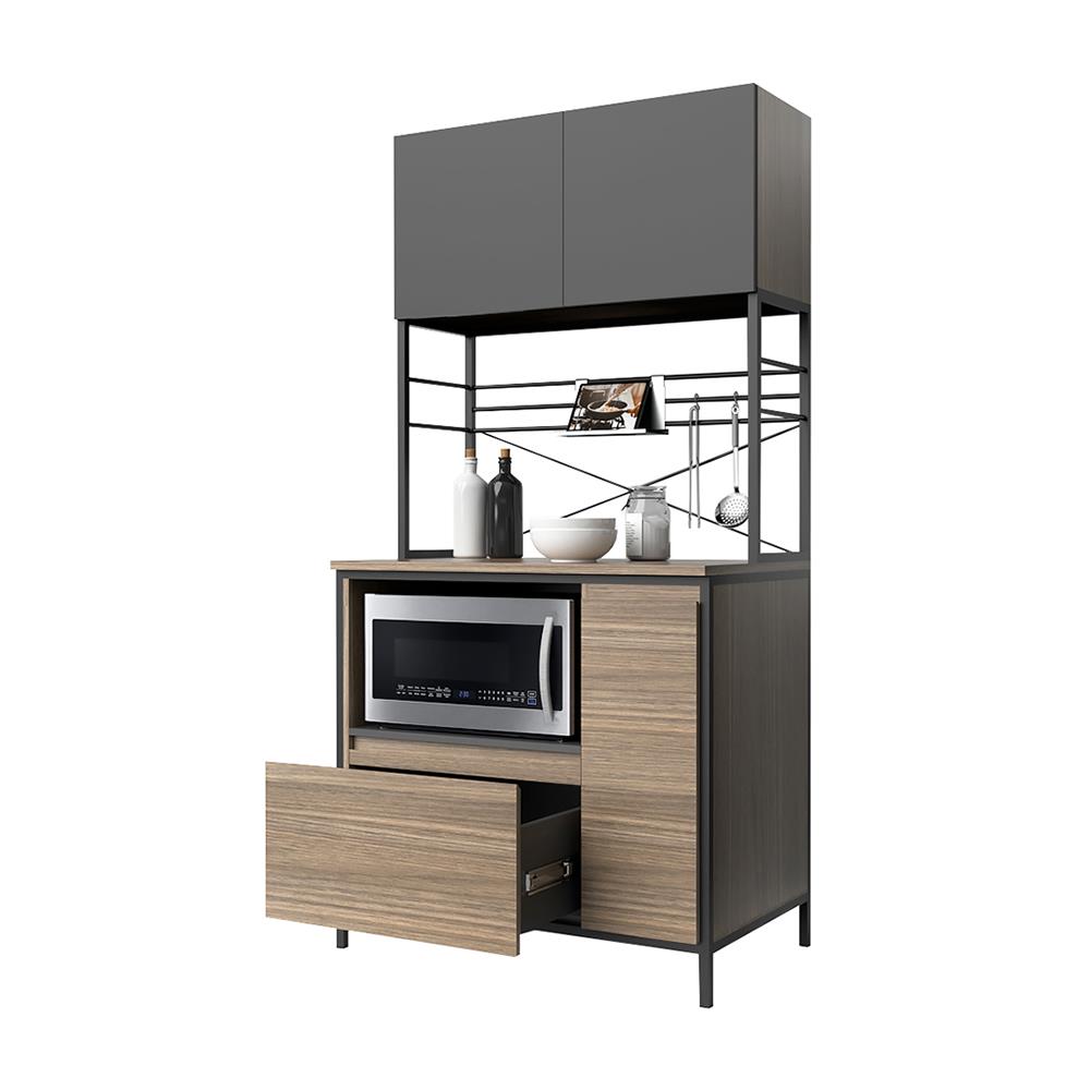 ครัวสำเร็จรูปท็อปเรียบ CABIN RALPH 90 ซม. สีน้ำตาล