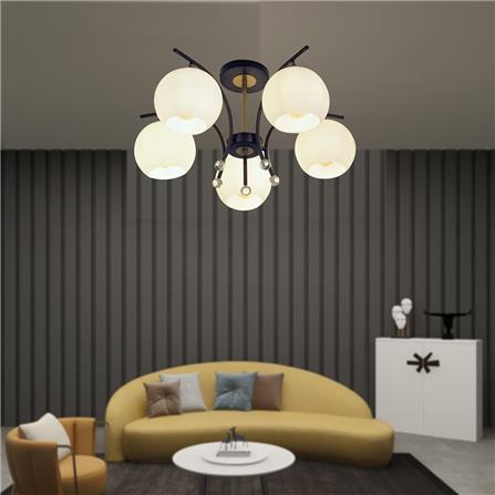 ไฟถาด NEOLIGHT 22-05NB สีขาว/ทอง/ดำ 5 หัว_1