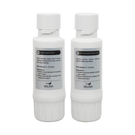 ชุดไส้กรอง VALINA T1(POLYPROPYLENE)+T2(PRE-ACTIVATED CARBON)