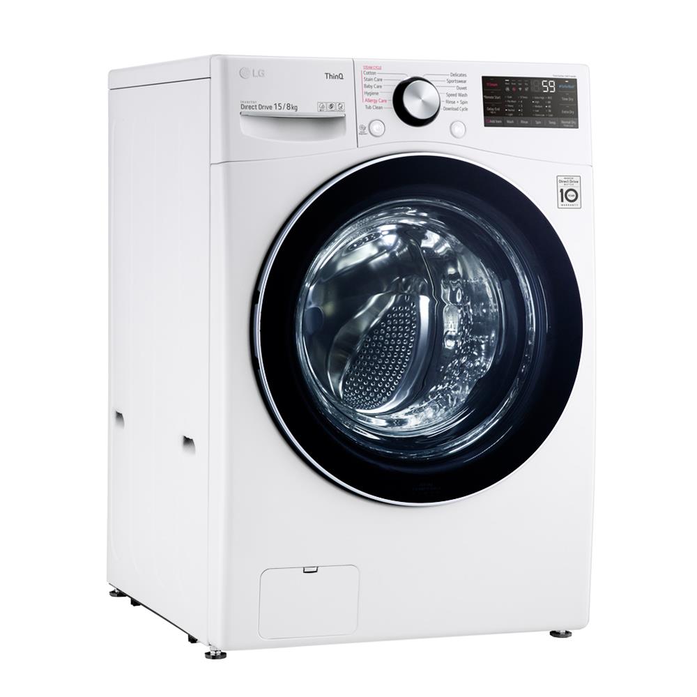 เครื่องซักอบ LG F2515RTPW 15/8 กก. 1200RPM อินเวอร์เตอร์