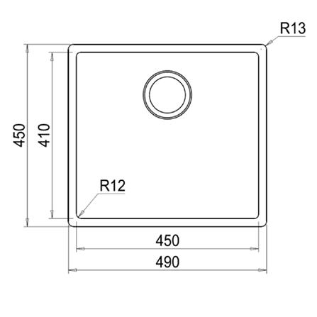 ซิงค์ฝัง 1 หลุม FRANKE BXX 210-45 สีเงิน_5